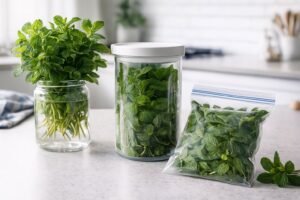 Comment conserver de la menthe fraîche