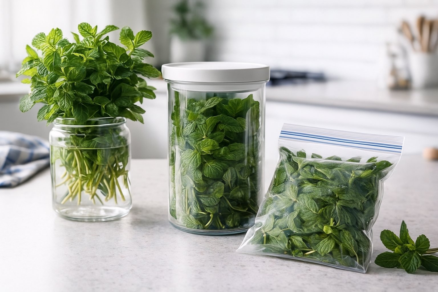 Comment conserver de la menthe fraîche