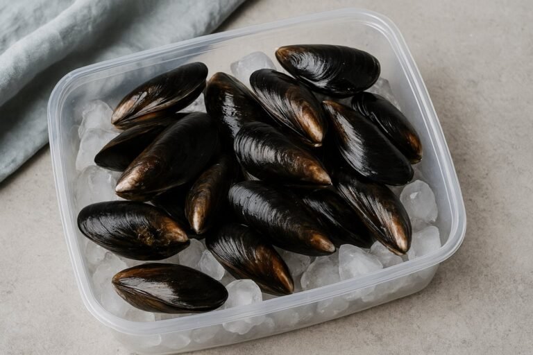 Comment conserver des moules fraîches