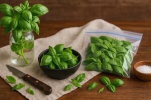 Comment conserver du basilic frais