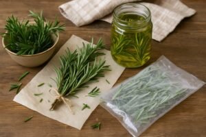 Comment conserver du romarin frais