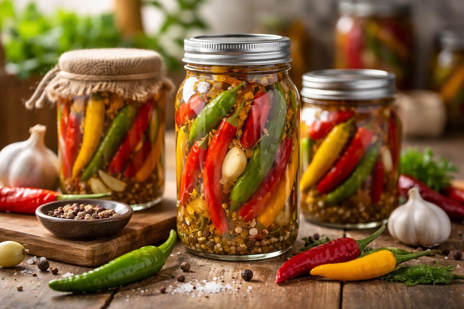 Comment conserver des piments en bocaux