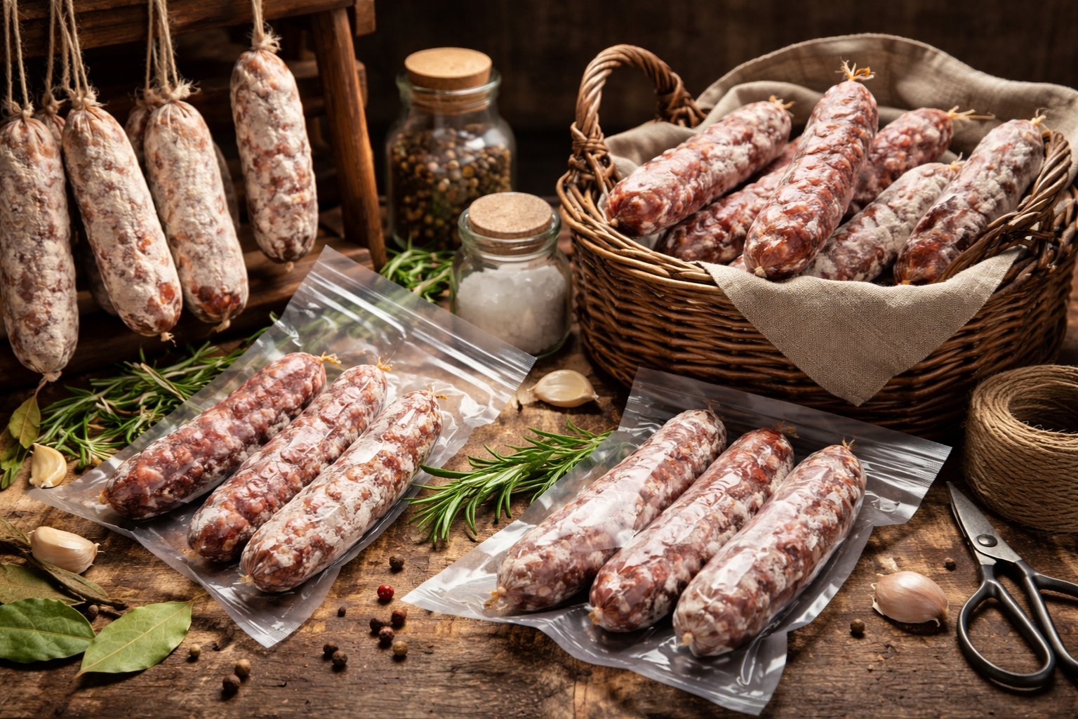 Comment conserver des saucissons secs
