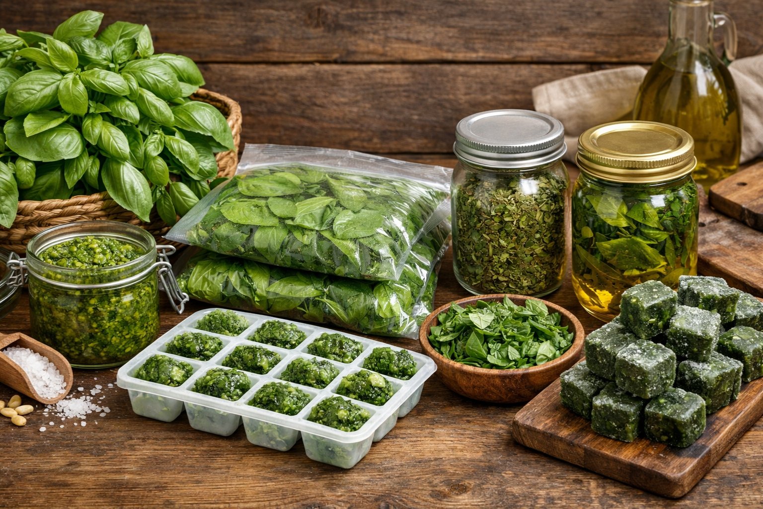 Comment conserver le basilic frais pour l'hiver