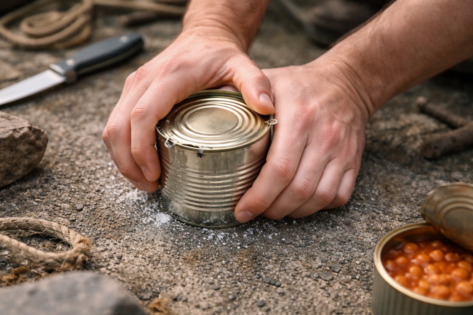Comment ouvrir une conserve sans ouvre boîte