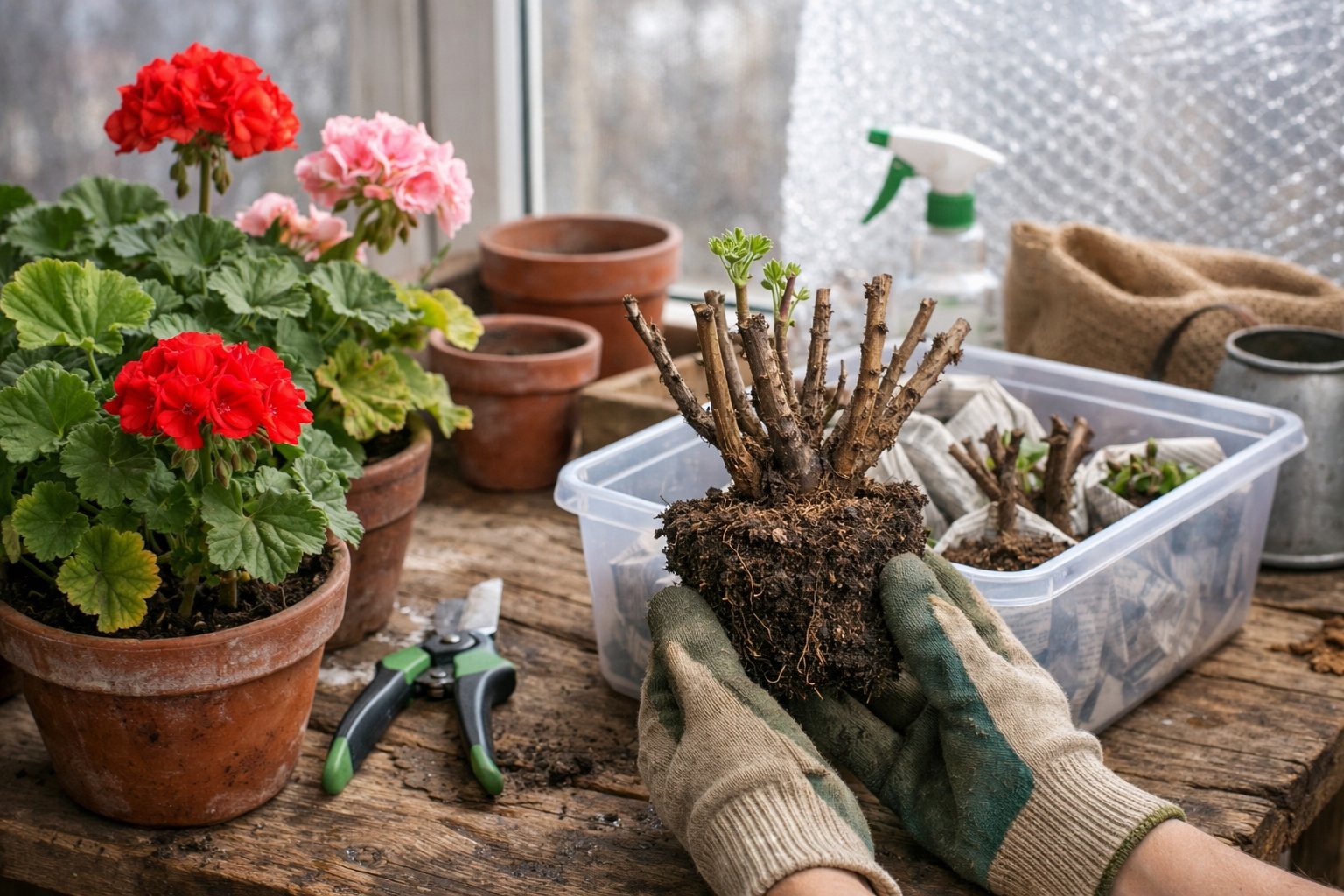 Comment conserver les géraniums d'une année sur l'autre