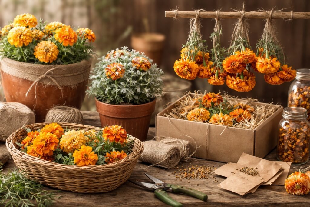 Comment conserver les oeillets d'Inde l'hiver