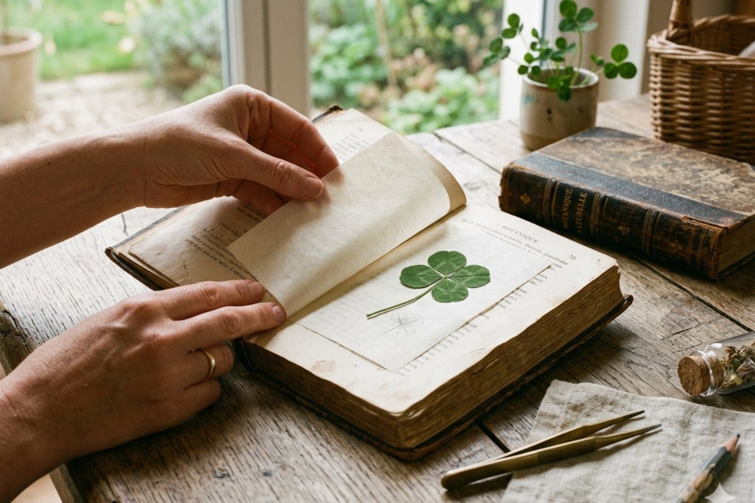 Comment conserver un trèfle à 4 feuilles