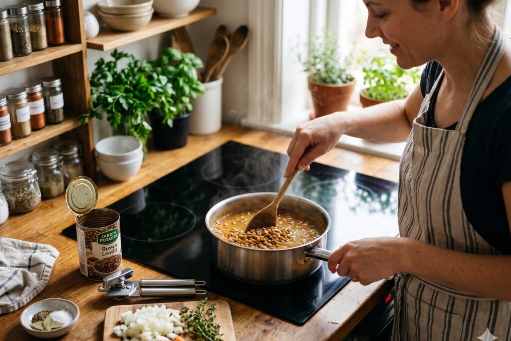 Comment faire cuire des lentilles en conserve