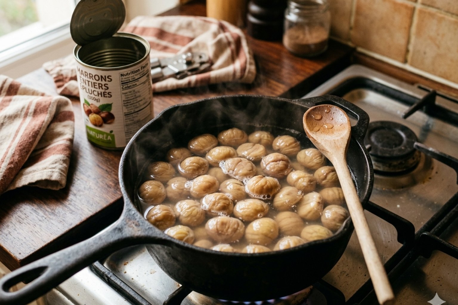 Comment réchauffer des marrons en conserve