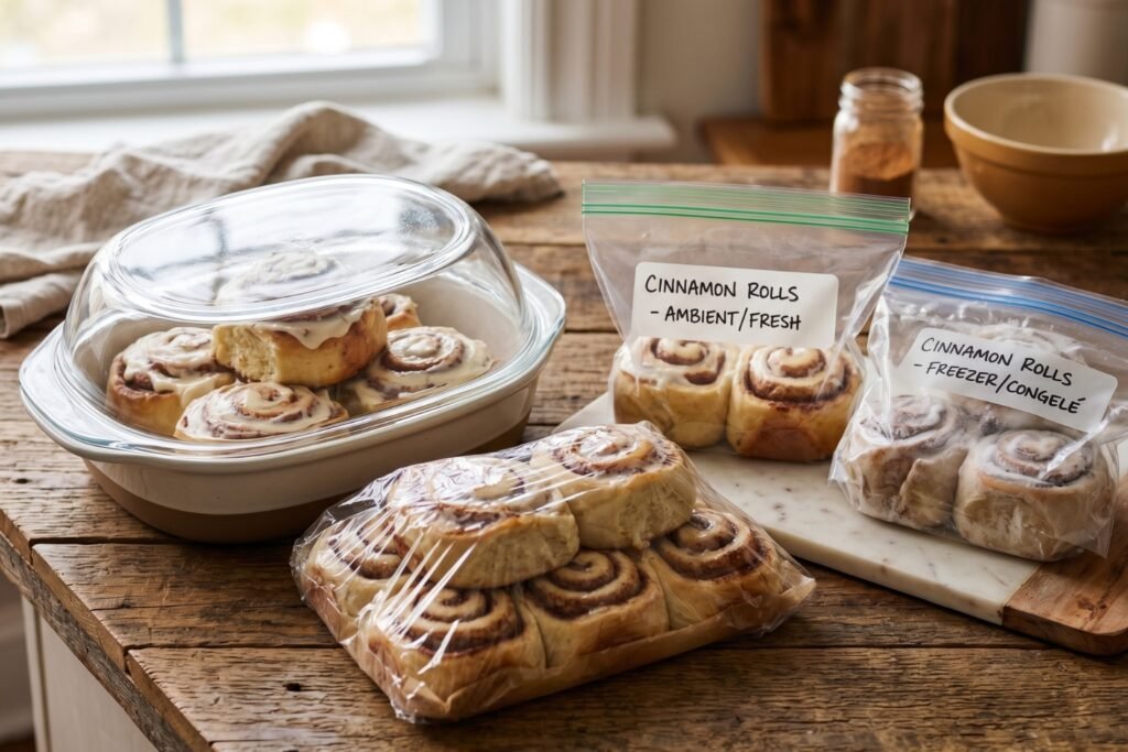 Comment conserver des cinnamon rolls moelleux