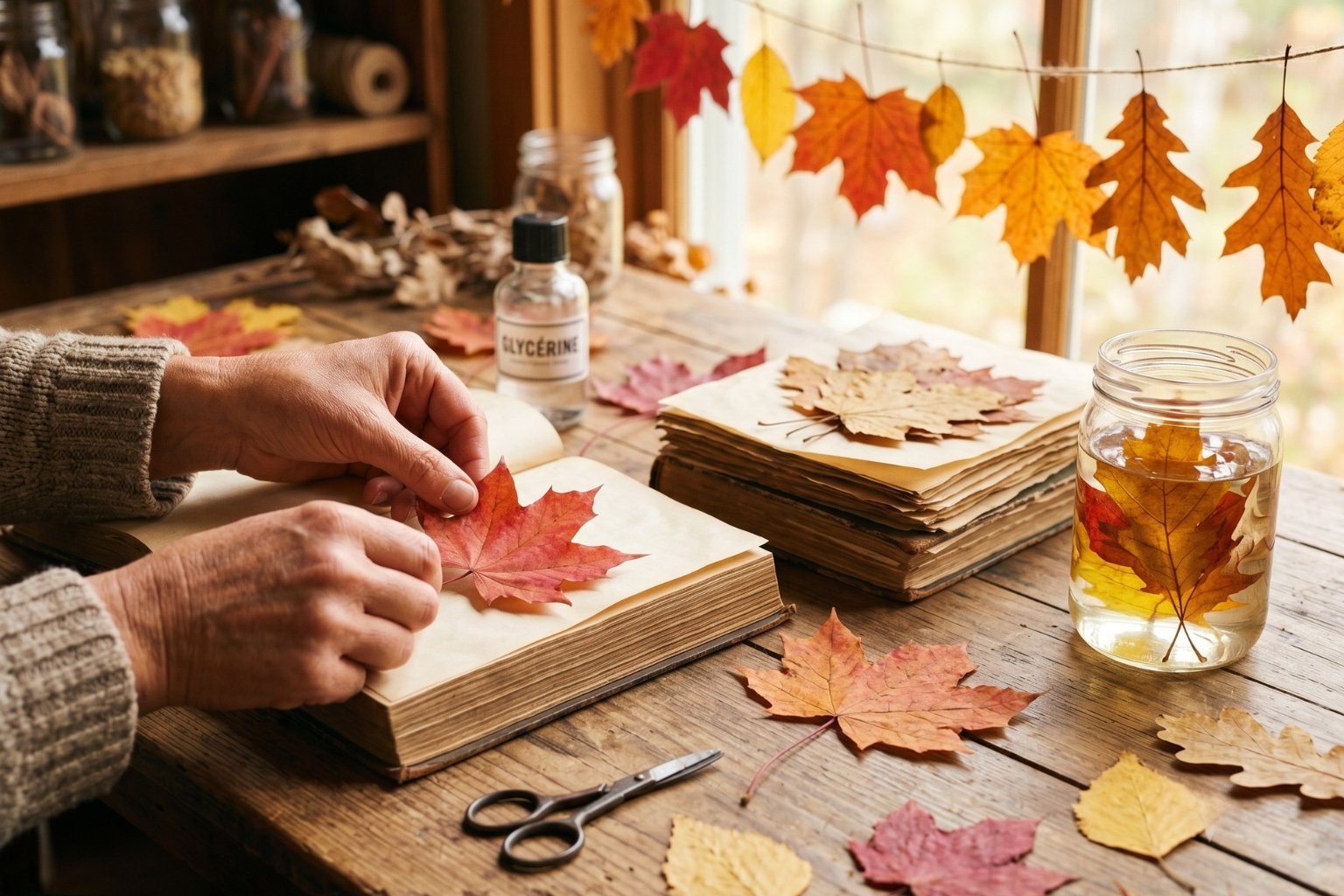 Comment conserver des feuilles mortes