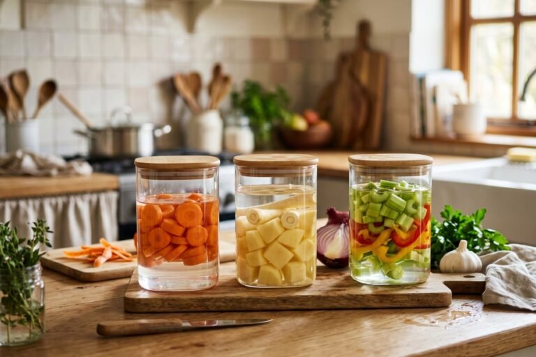Comment conserver des légumes épluchés