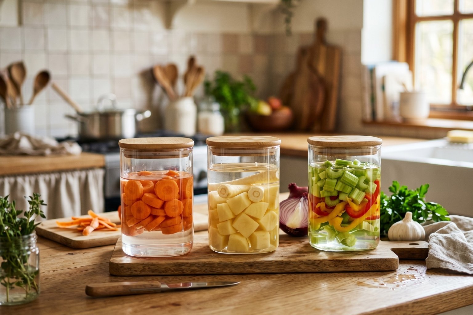 Comment conserver des légumes épluchés