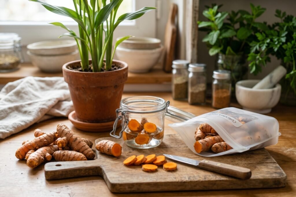 Comment conserver le curcuma frais