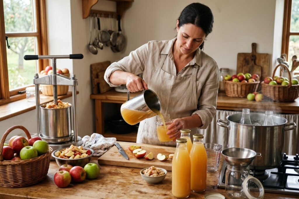 Comment faire du jus de pomme et le conserver